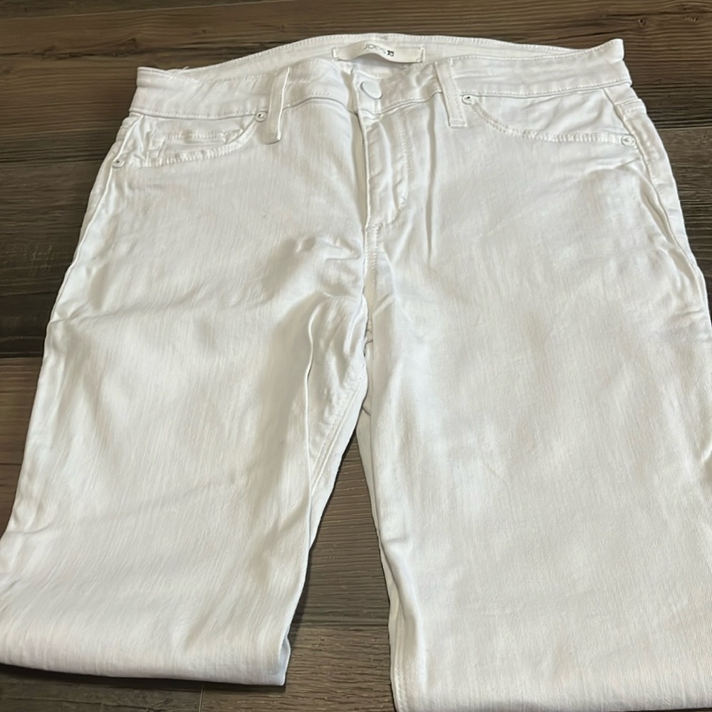 White jeans!  Practically new!